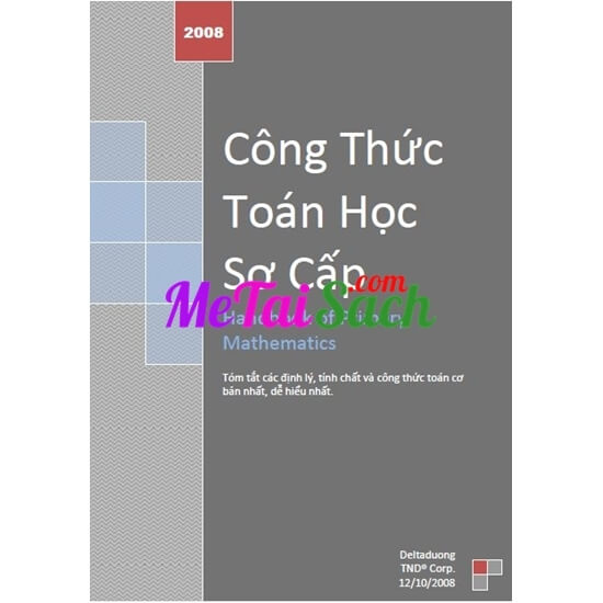 Công Thức Toán Học Sơ Cấp